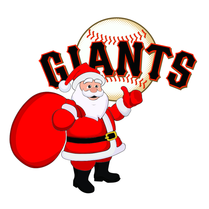 San Francisco Giants Santa Claus Logo iron on paper